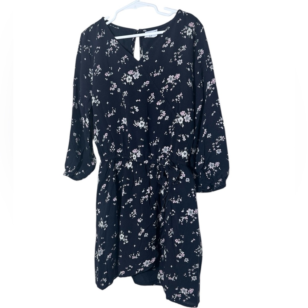 Abercrombie kids off black floral Dress size 9/10